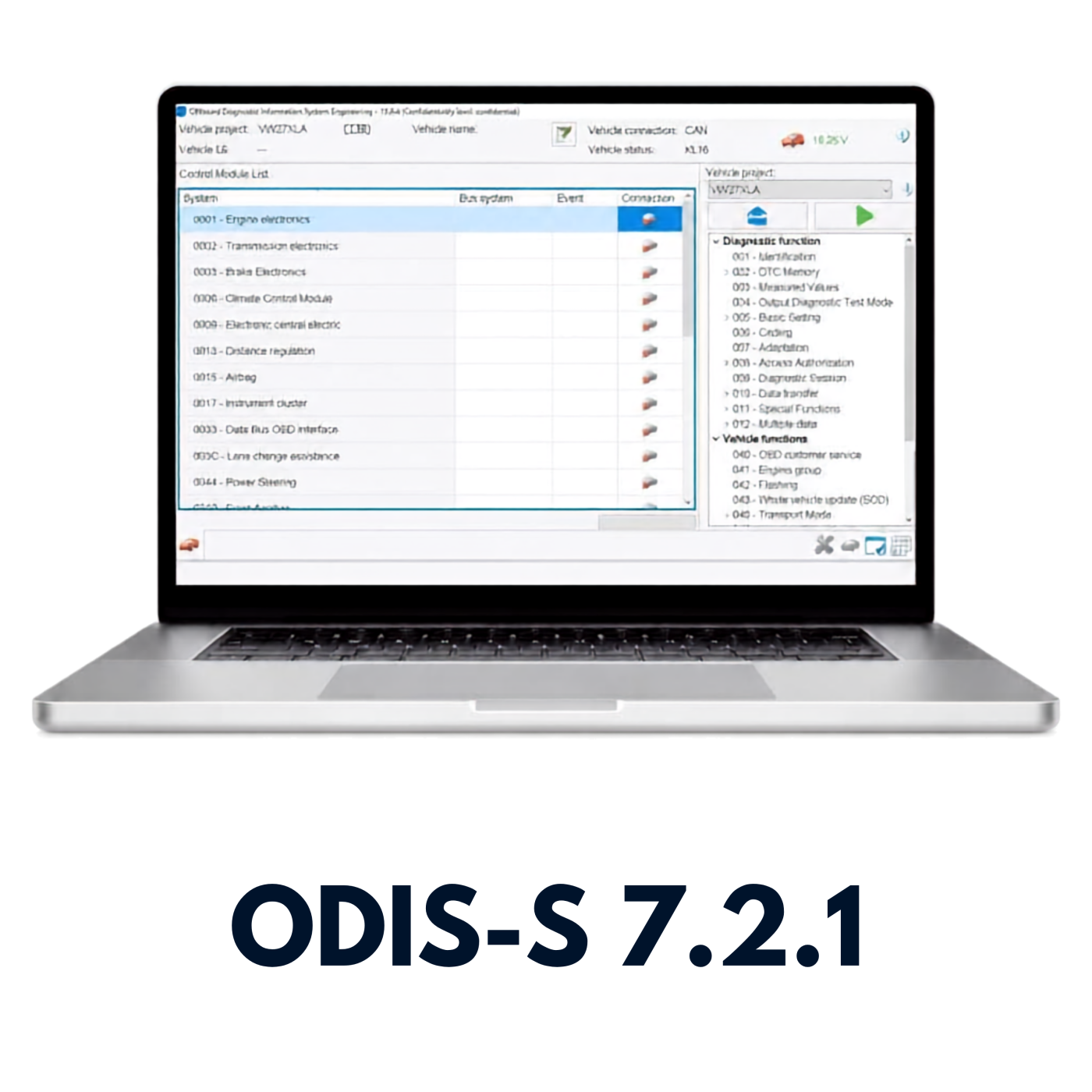 ODIS Servis Arıza Tespit Yazılımı Türkçe 7.2.1